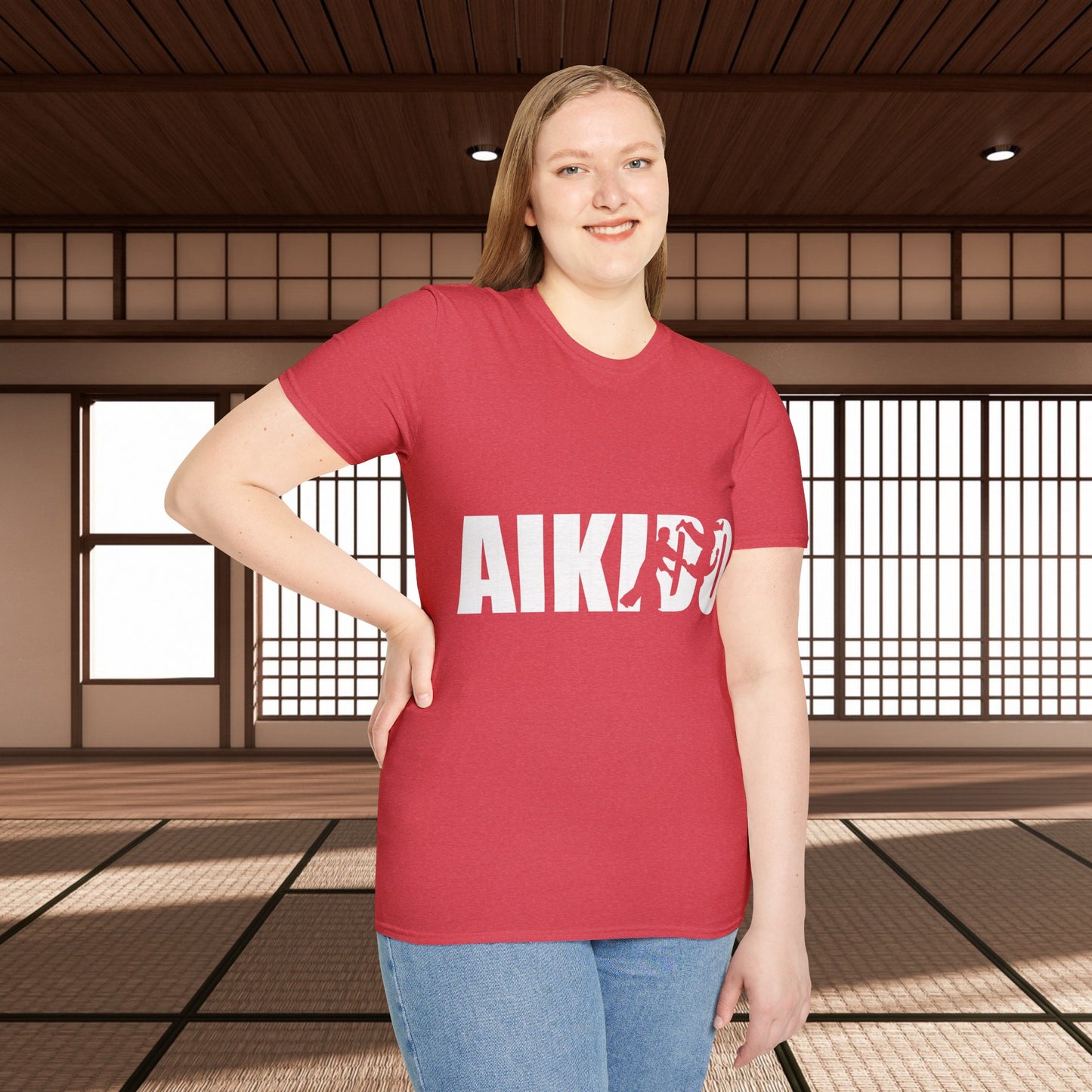 Aikido Throw Insert Unisex Softstyle T-Shirt