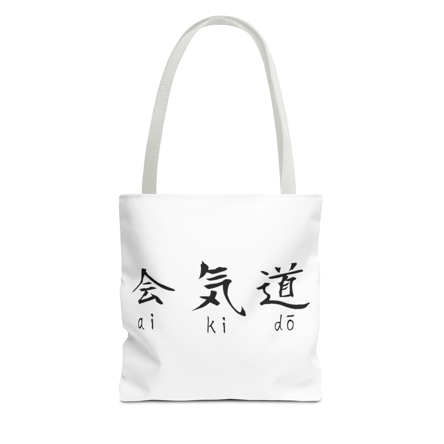 Aikido Kanjis White Tote Bag