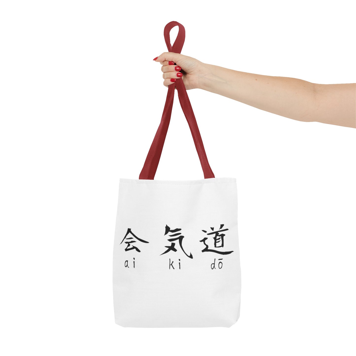 Aikido Kanjis White Tote Bag