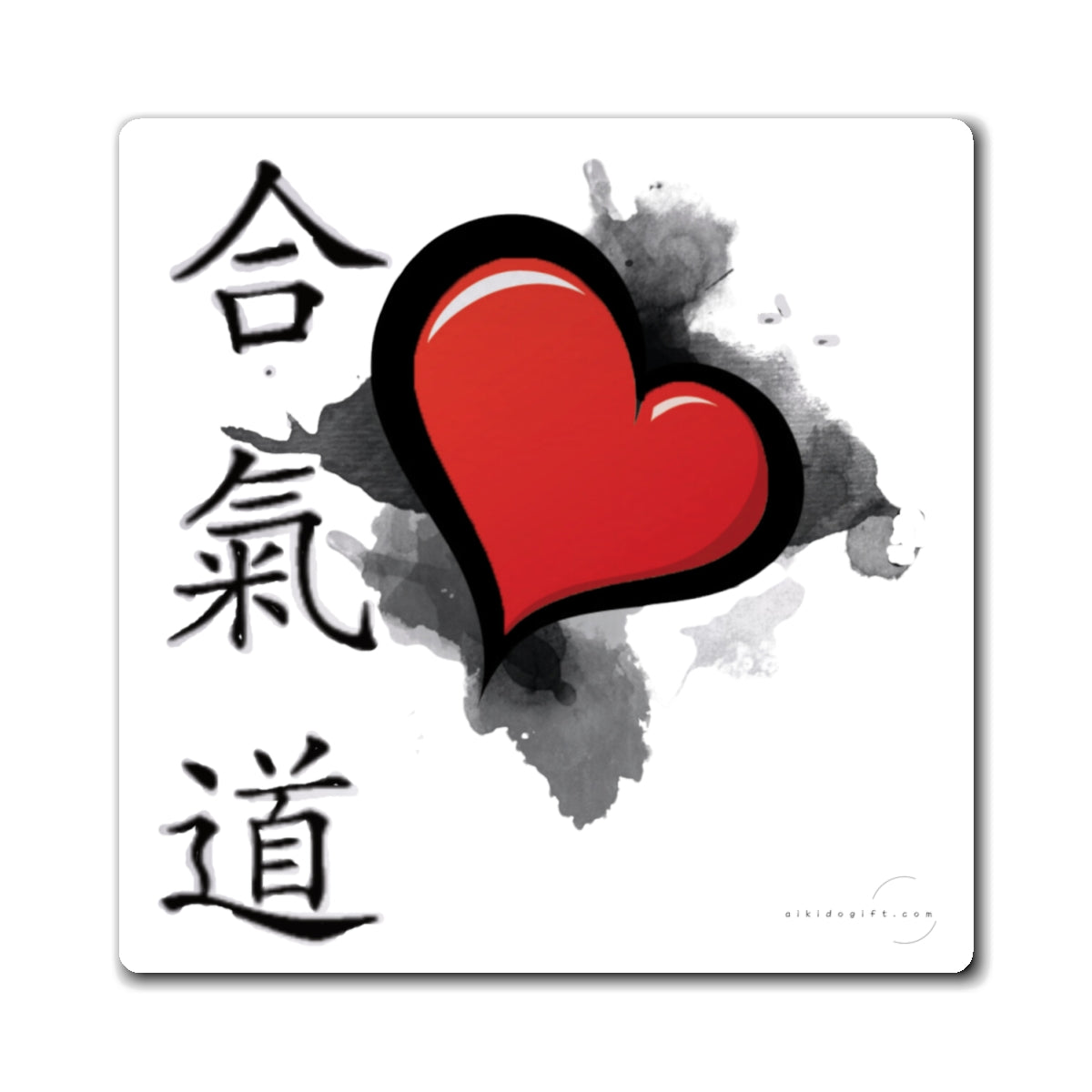 Aikido Heart Magnet