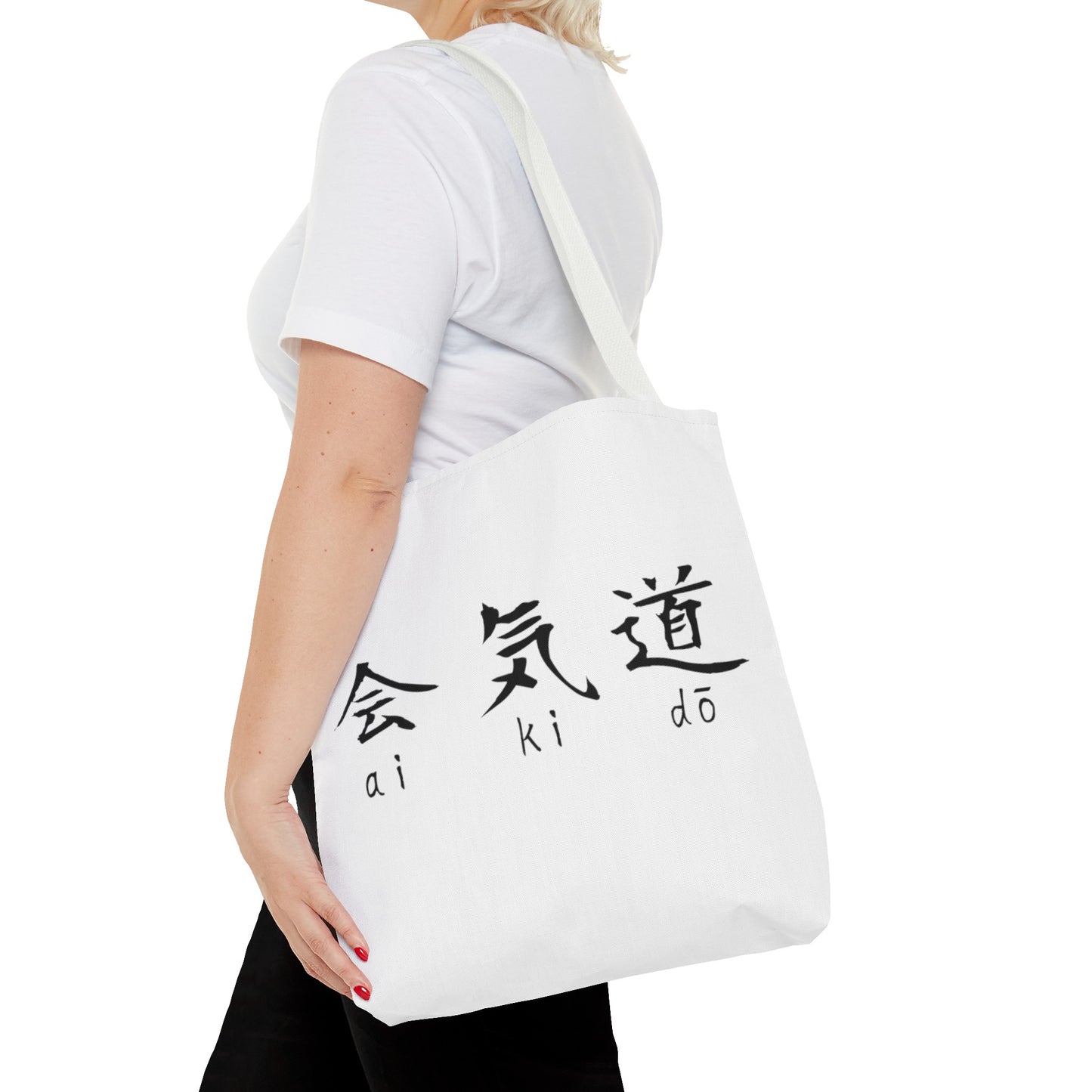 Aikido Kanjis White Tote Bag