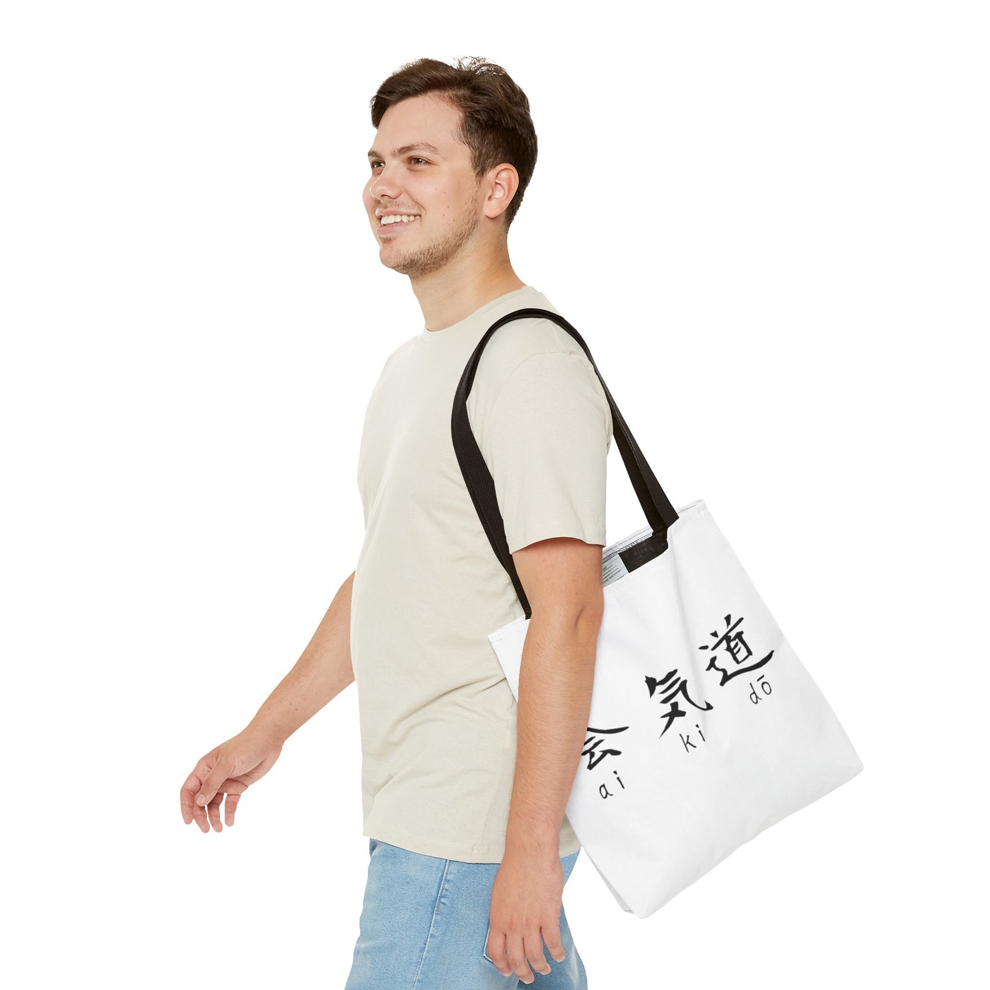 Aikido Kanjis White Tote Bag