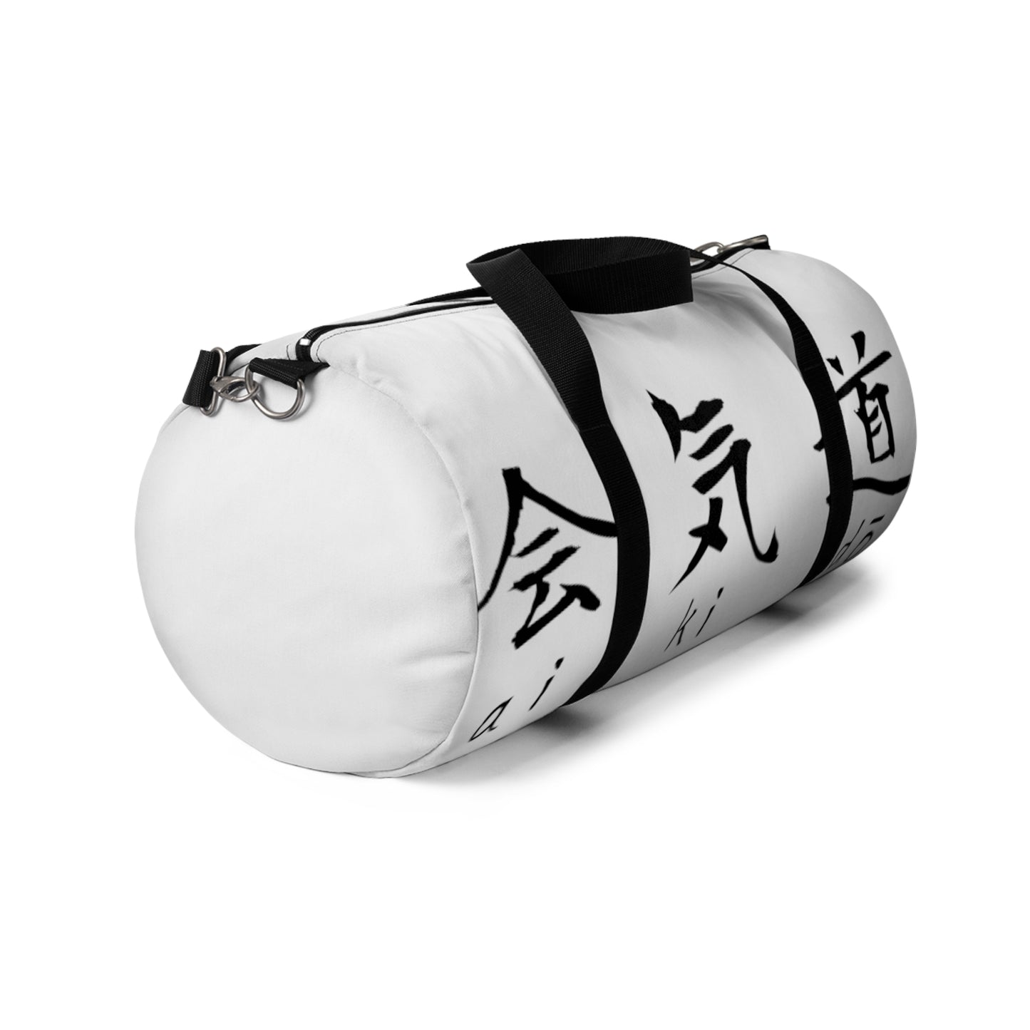 Aikido Kanjis White Duffel Bag