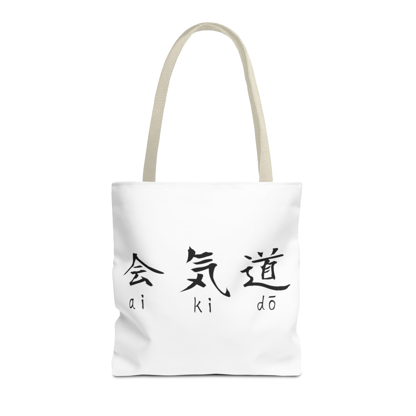 Aikido Kanjis White Tote Bag