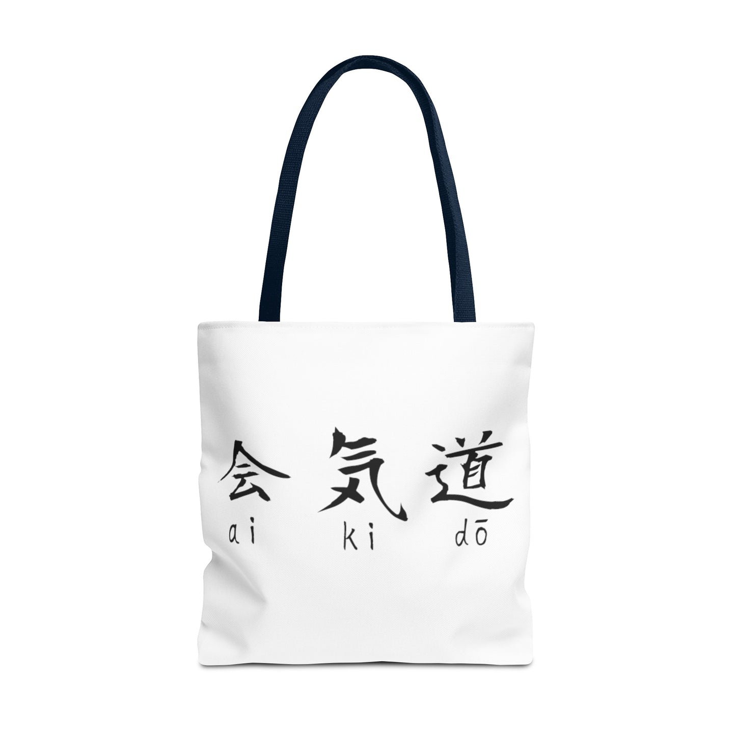 Aikido Kanjis White Tote Bag