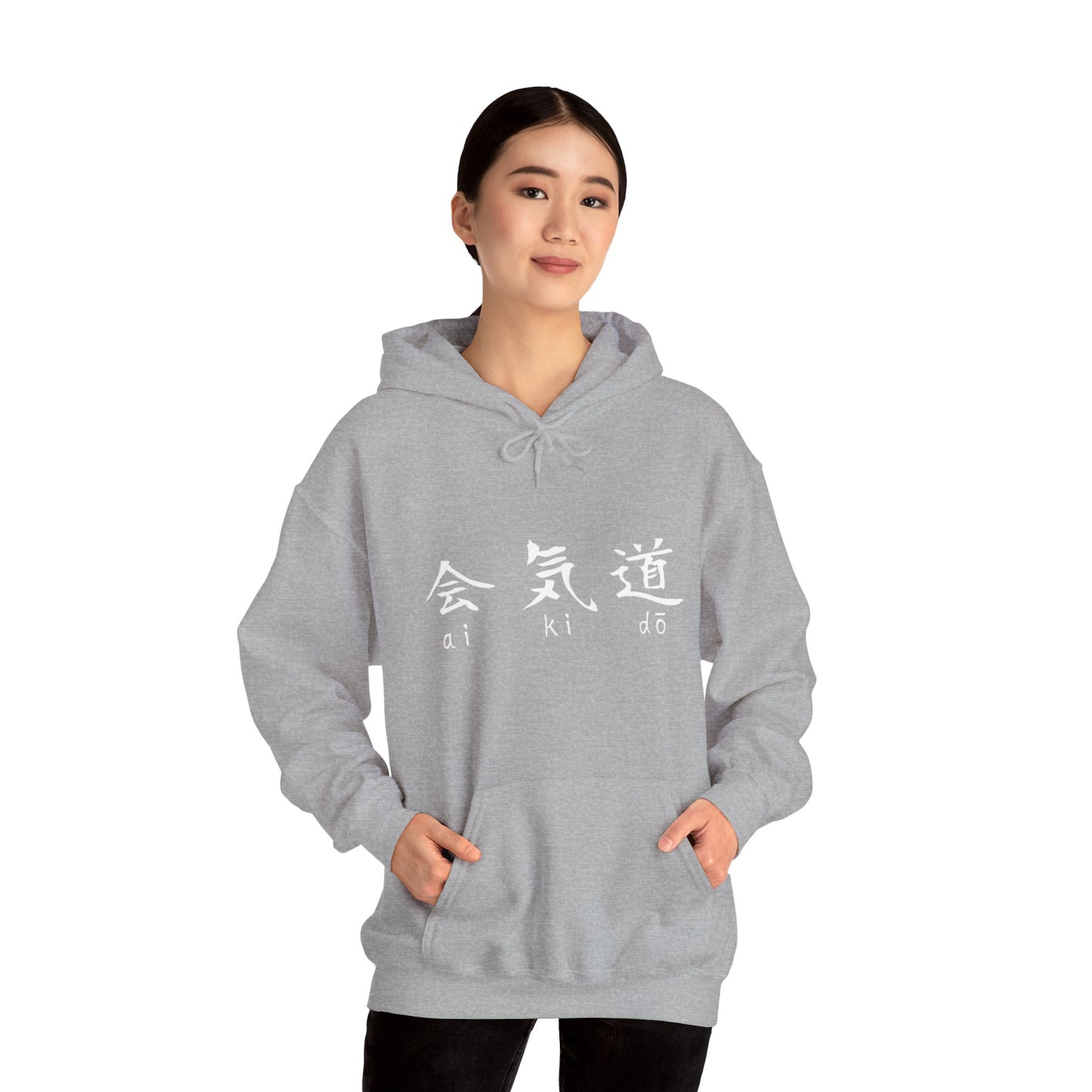 Aikido Kanjis Unisex Heavy Blend™ Hooded Sweatshirt