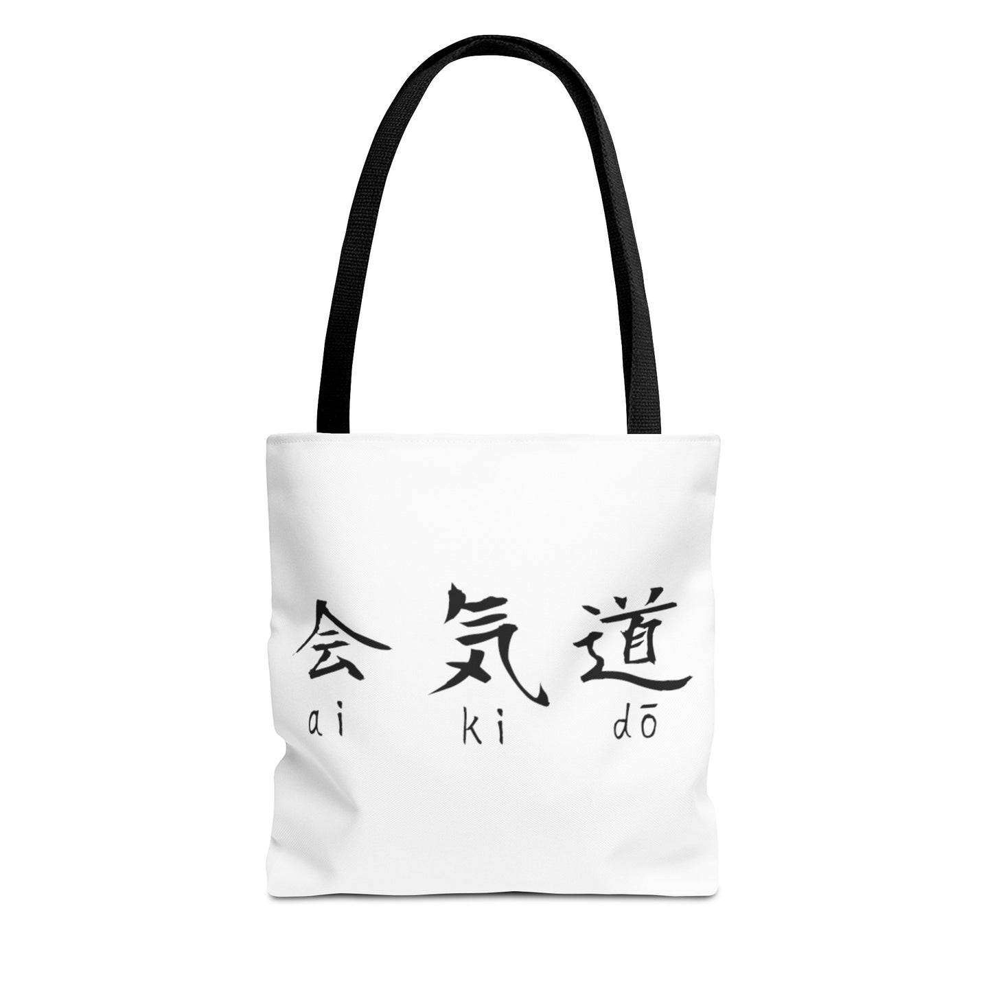 Aikido Kanjis White Tote Bag