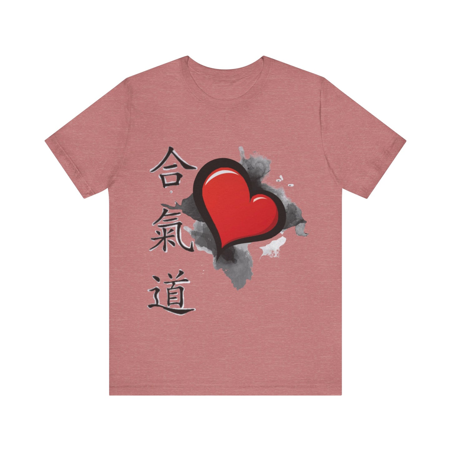 Aikido Heart Unisex Jersey Short Sleeve Tee