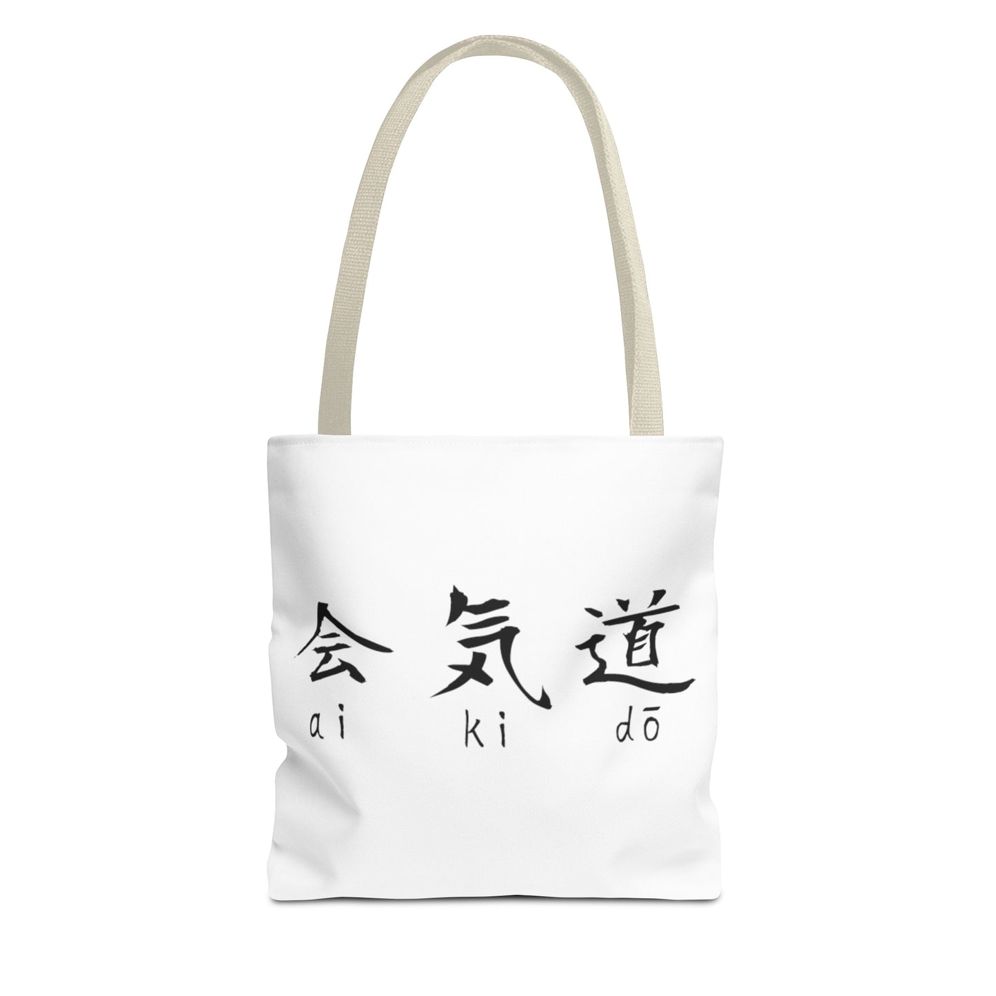 Aikido Kanjis White Tote Bag