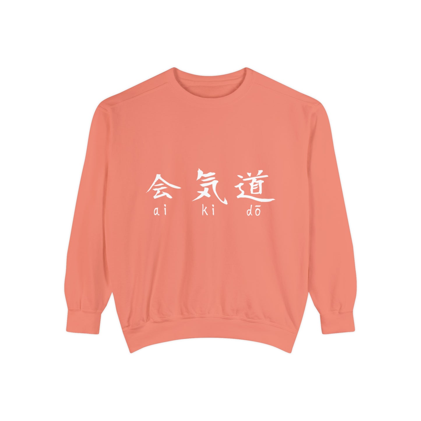 Aikido Kanjis Unisex Garment-Dyed Sweatshirt