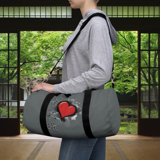 Aikido Throw & Heart Duffel Bag